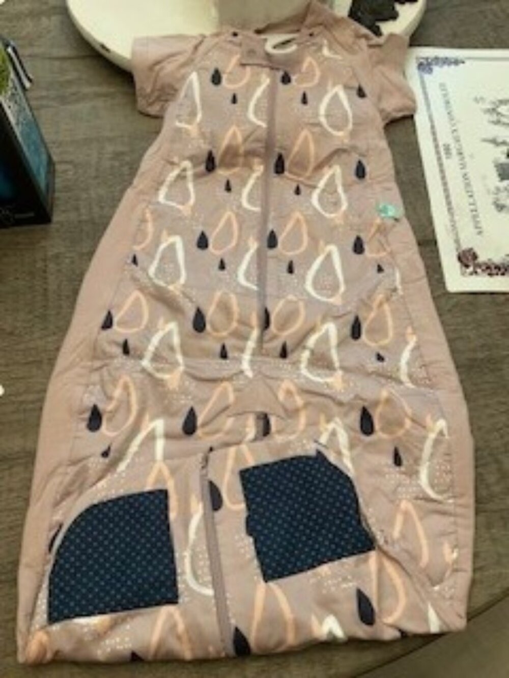 organic cotton sleep suit bag